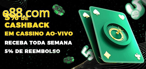 Promoções do cassino ao Vivo e88.com